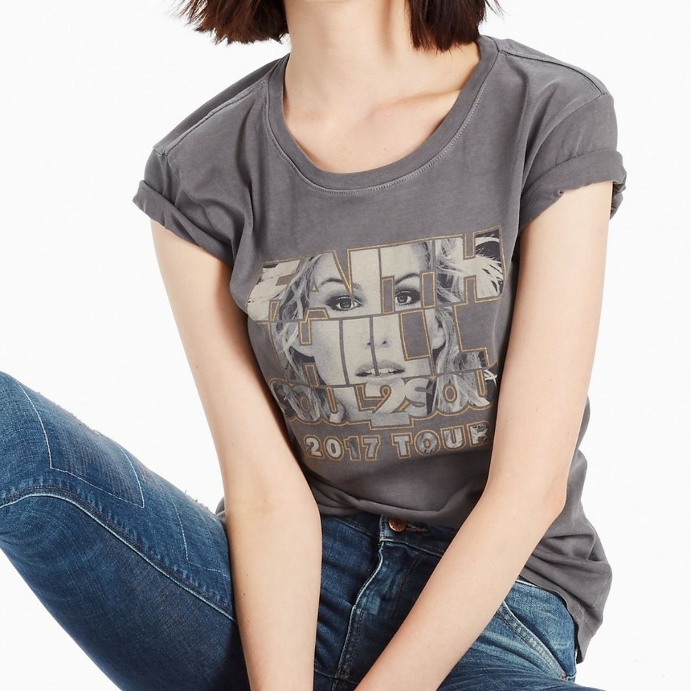 Lucky Brand Faith Photo Tee NWOT